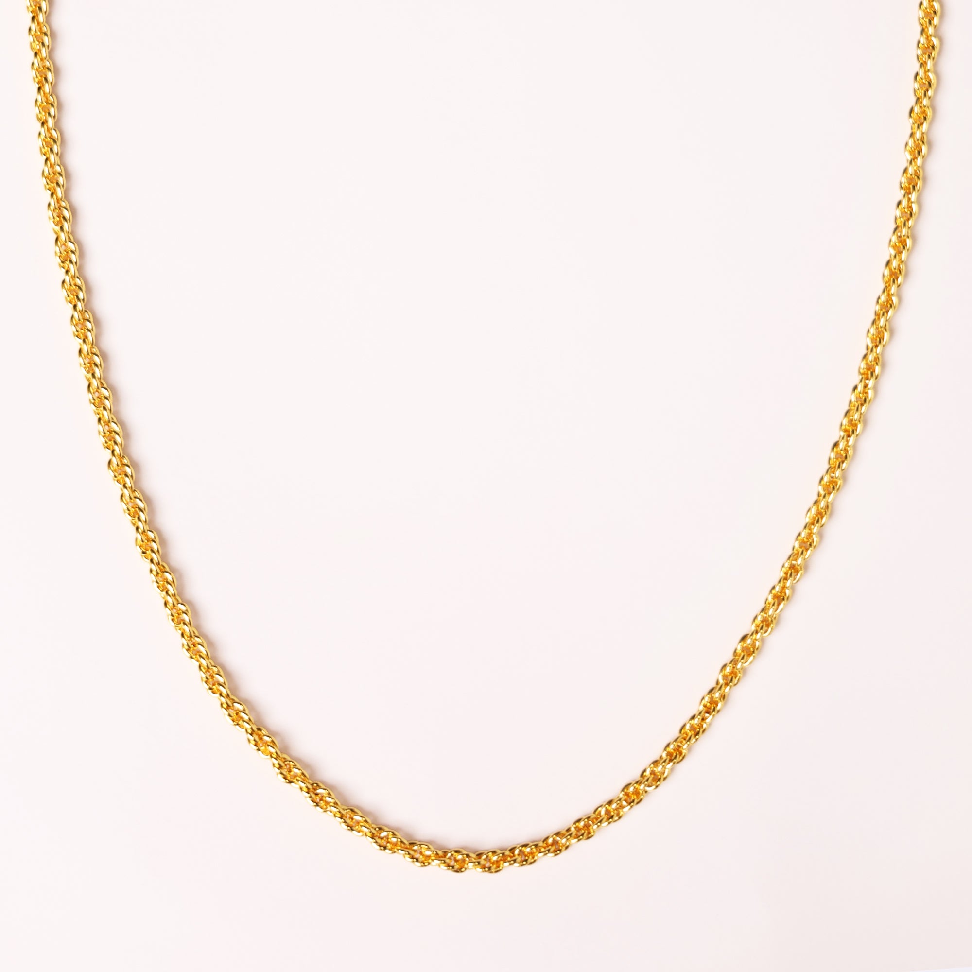 Disco Rope Chain (18K Gold Plating) - 3.5 MM