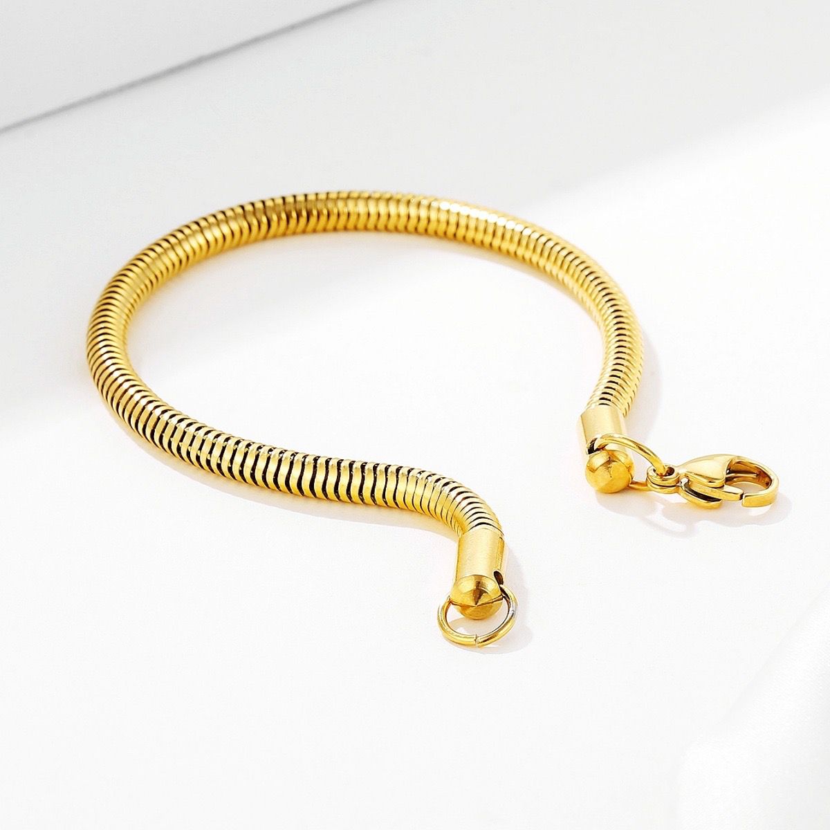 SNAKE BRACELET (GOLD) 4MM