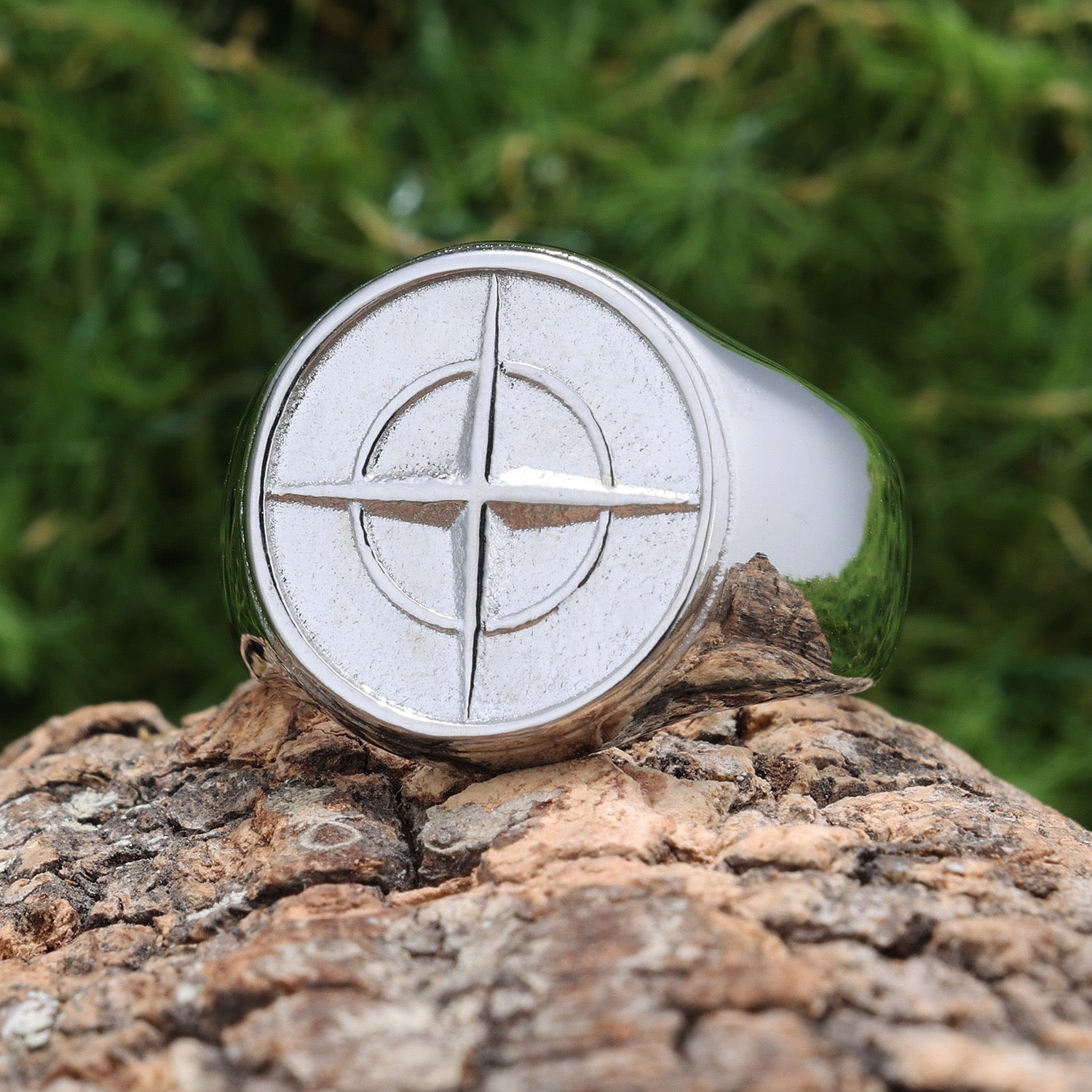 Compass North Star Ring (Silver)