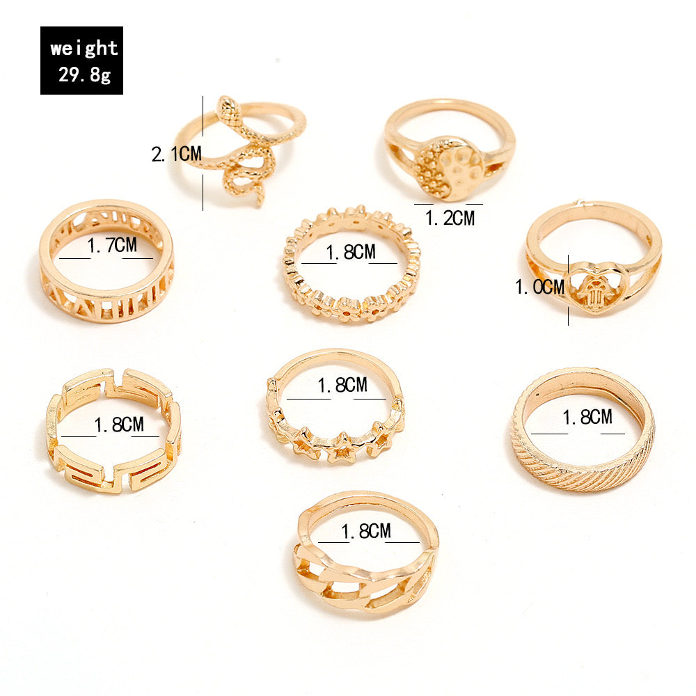 Ring Collection Set of 9