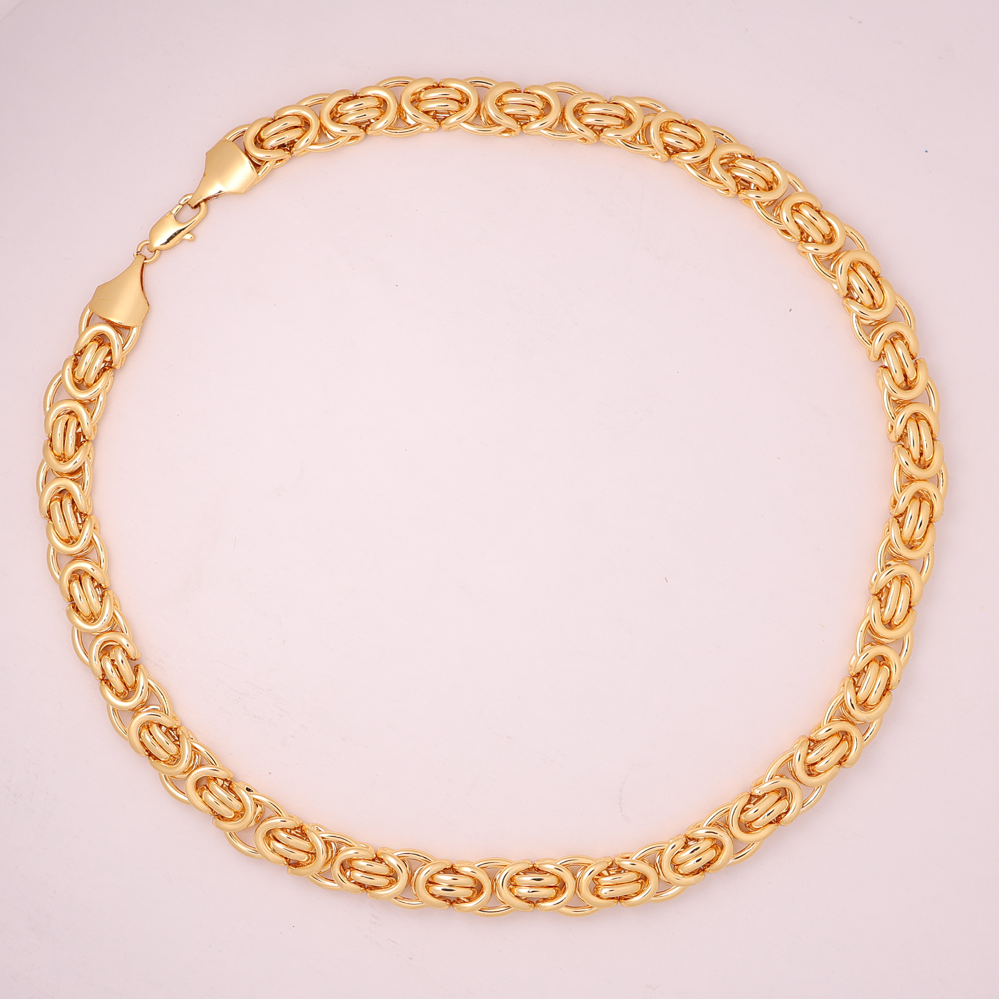 Link Chain (18K Gold Plating) - 12 MM