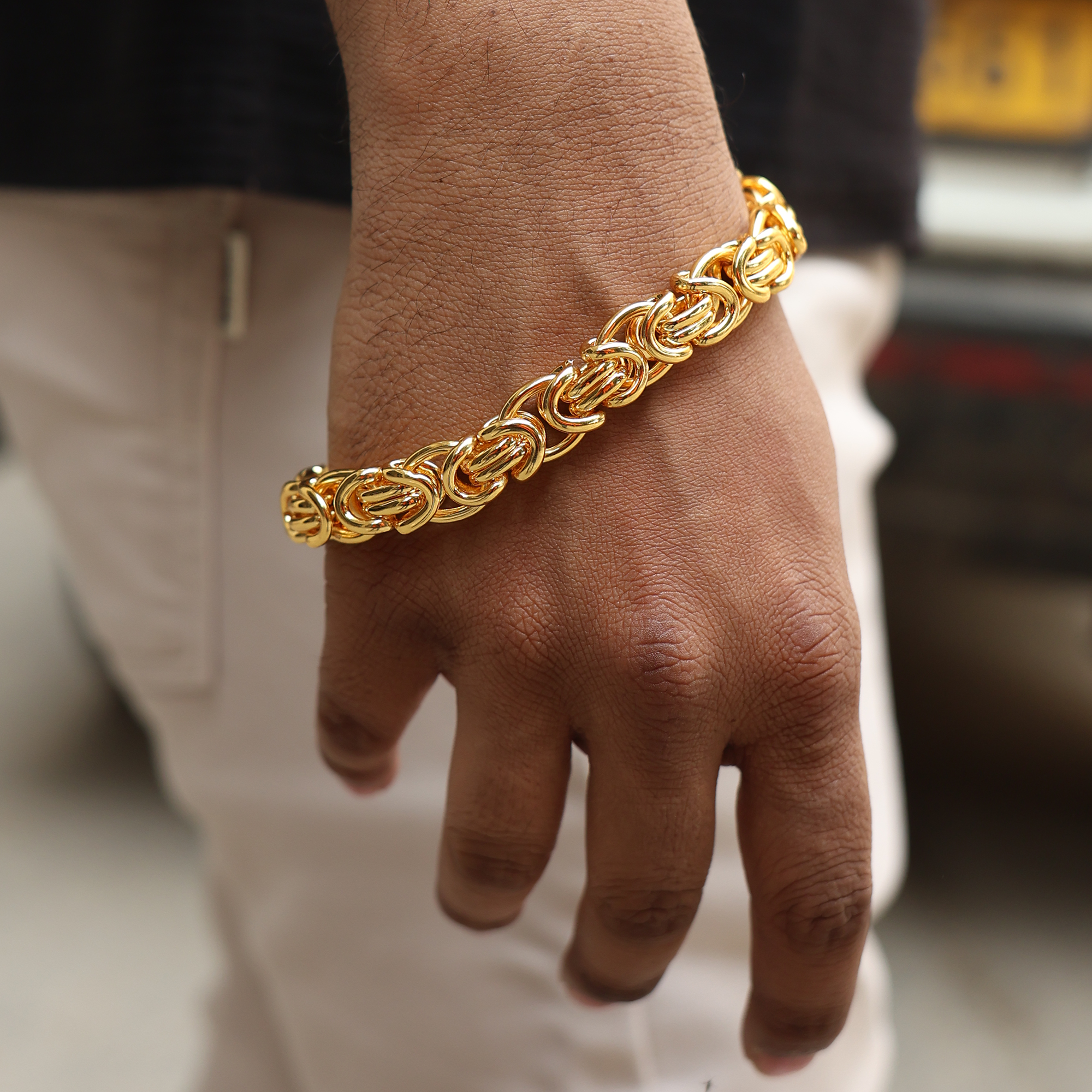 Link Bracelet (18K Gold Plating) - 12 MM