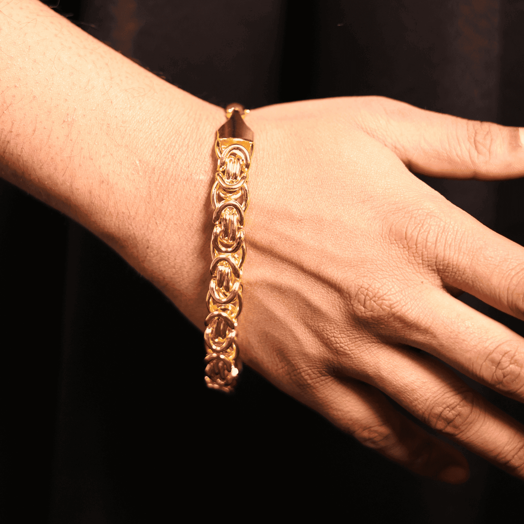 Link Bracelet (18K Gold Plating) - 12 MM