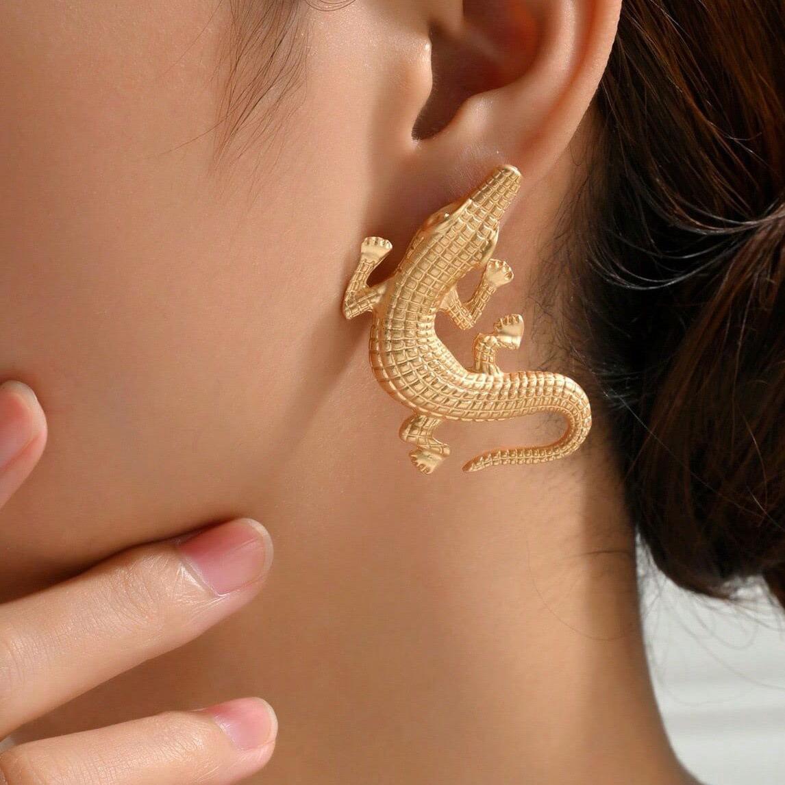 Crocodile Shape Earrings