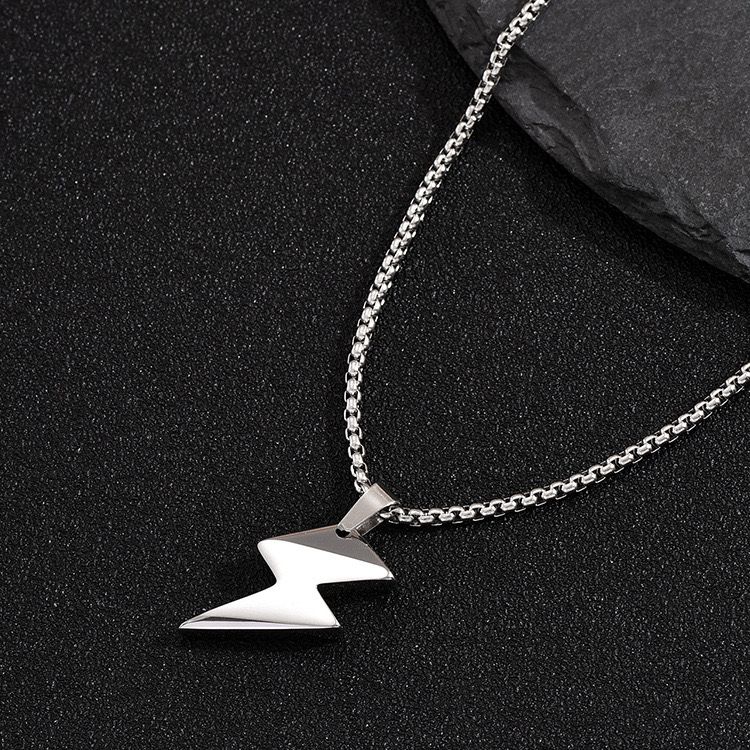 Lightning Bolt Pendant + Chain