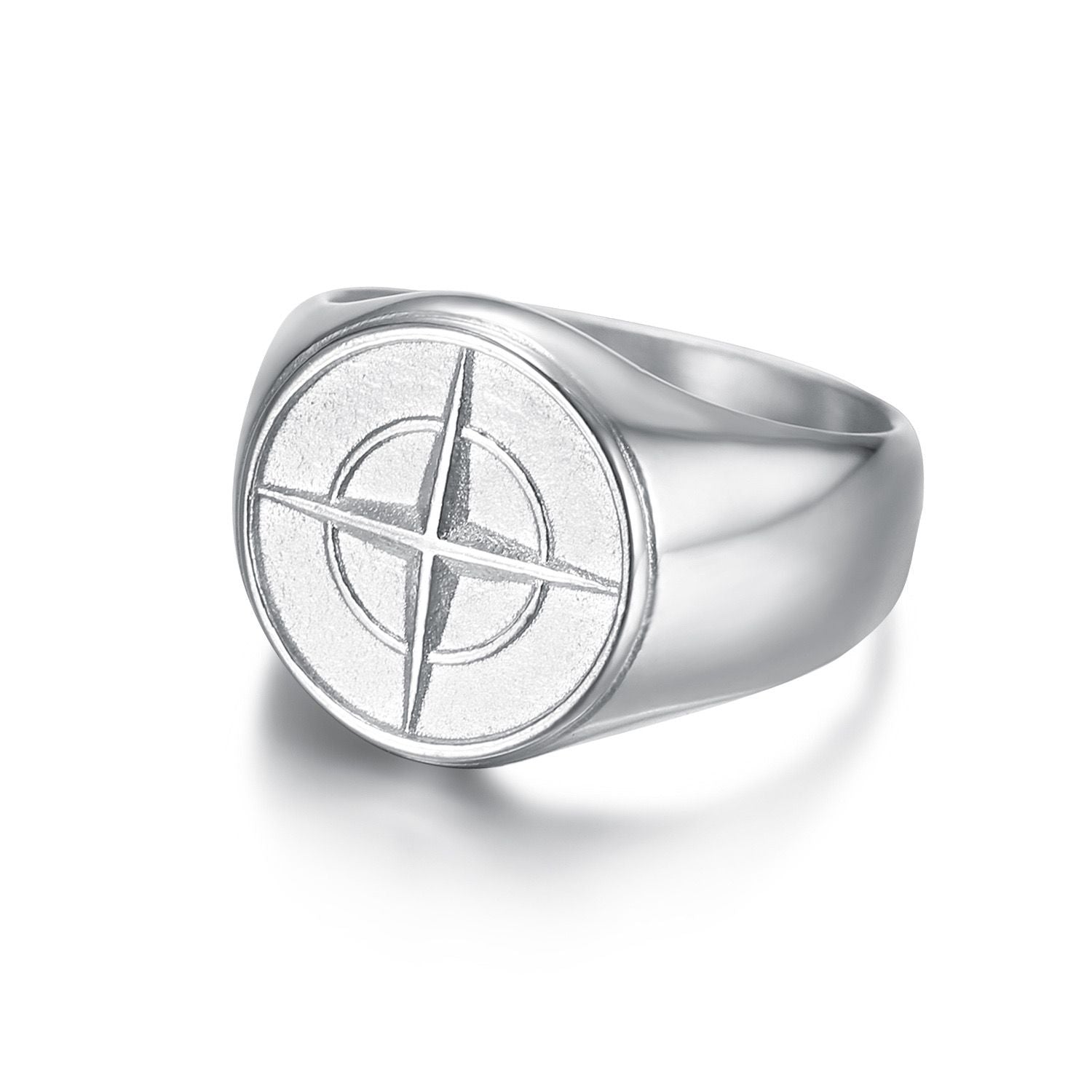 Compass North Star Ring (Silver)