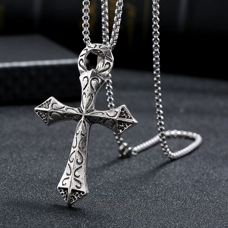 Divine Cross Charm (Pendant + Chain)