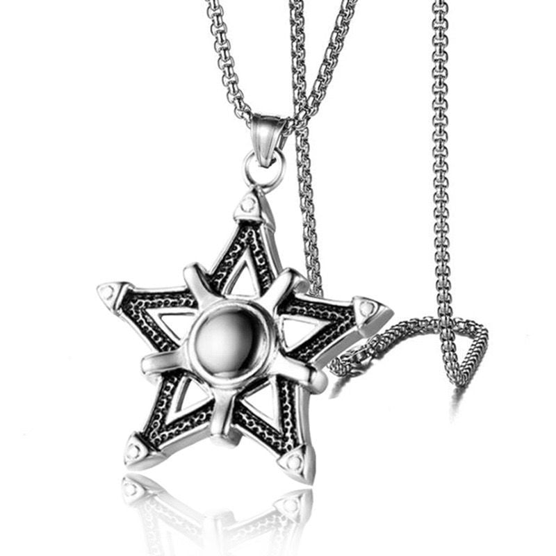 Pentacle star ( Pendant + Chain)