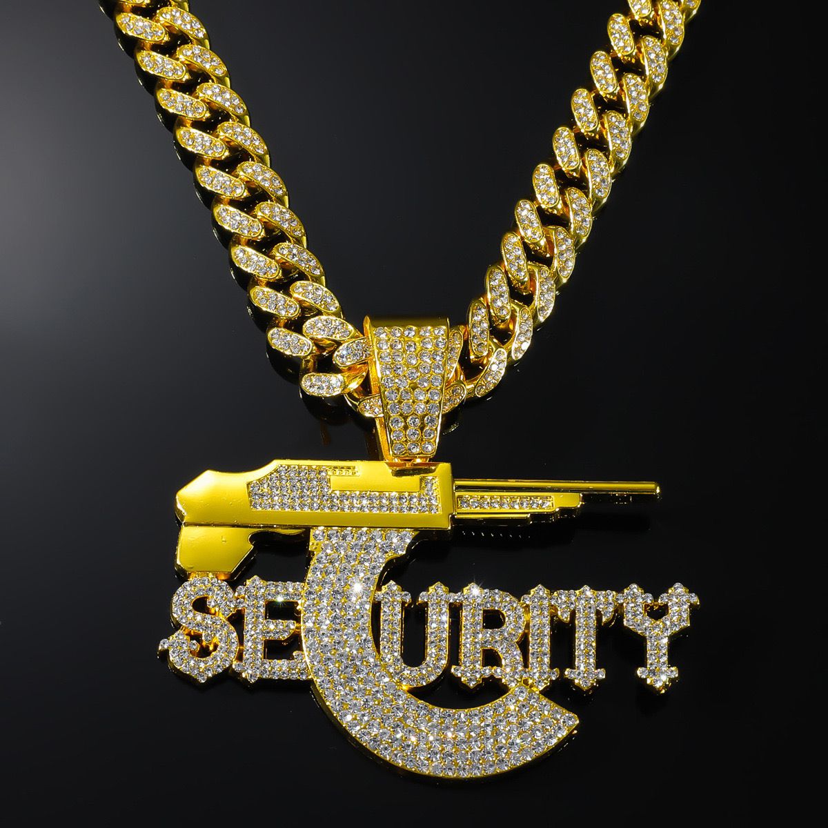 Security Gun (Pendant + Chain)