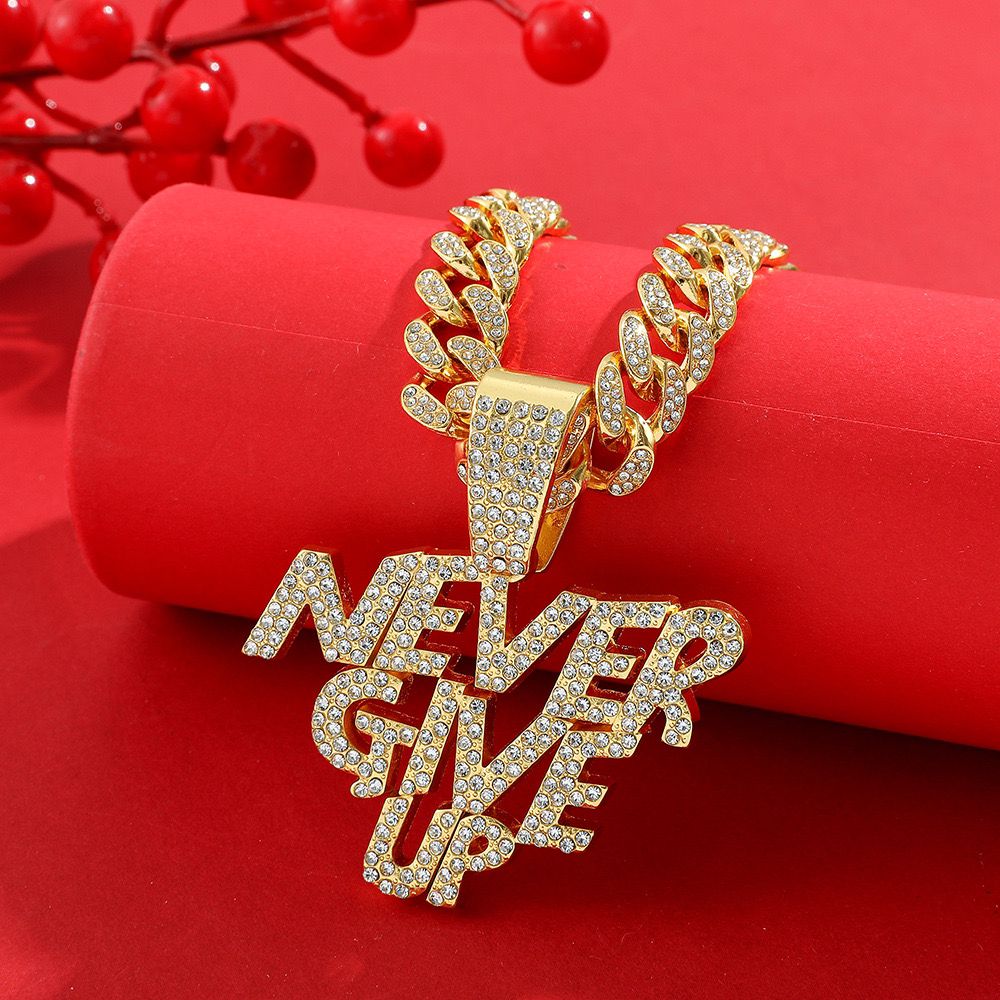 Never Give Up (Pendant + Chain)