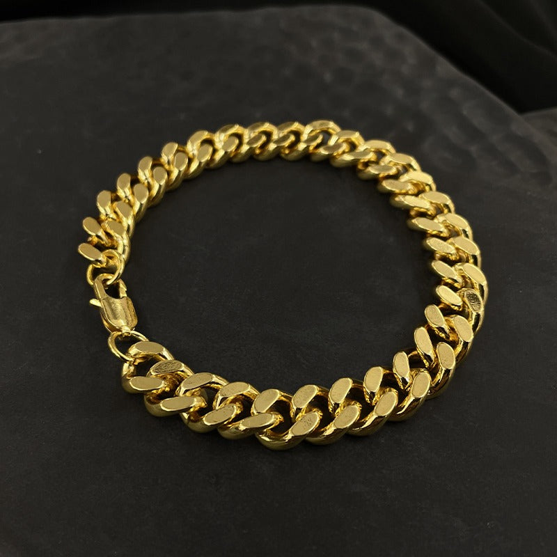 Royal Cuban Bracelet (18K Gold Plating) - 10 MM