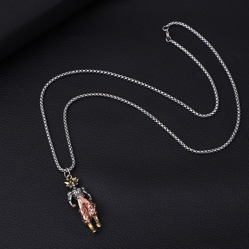 Goku in Rose Gold (Pendant + Chain)