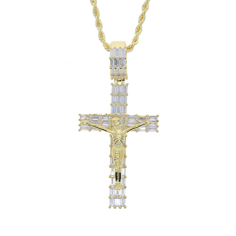 Zirconia Diamond Cross (Pendant + Chain)