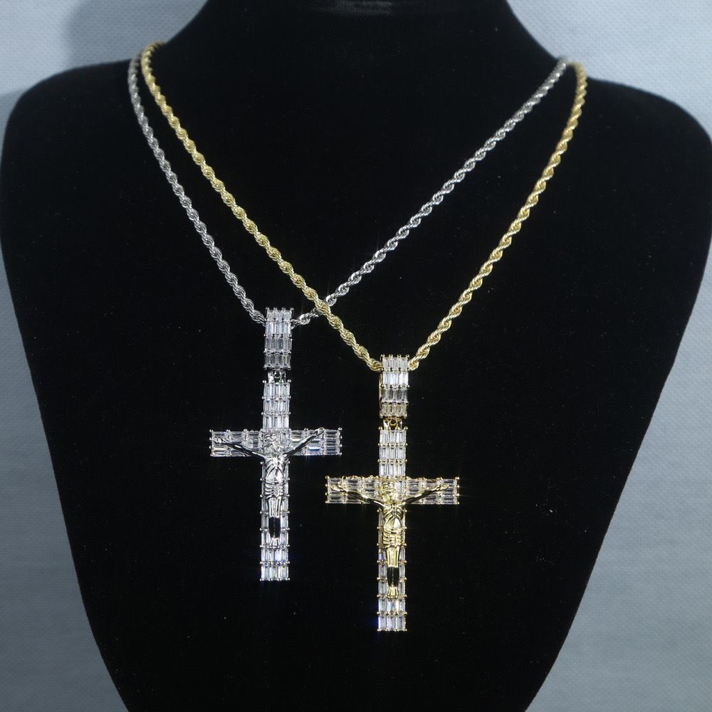 Zirconia Diamond Cross (Pendant + Chain)