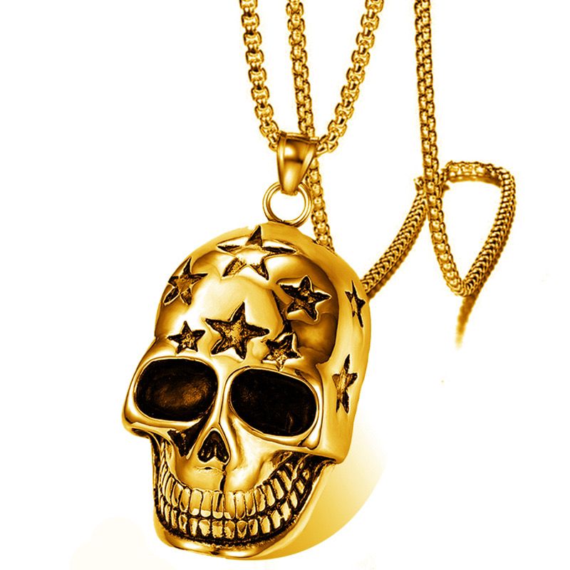 Star Skull Head (Pendant + Chain)