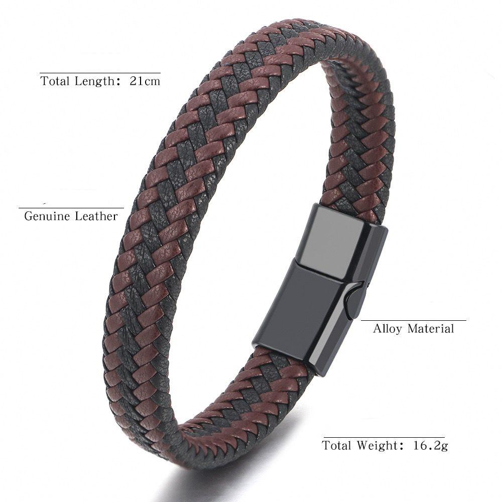 Leather Style Classic Men's Bracelet