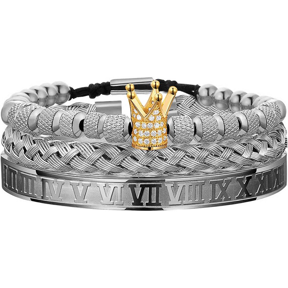 King's Crown Bracelet - Set Of 3