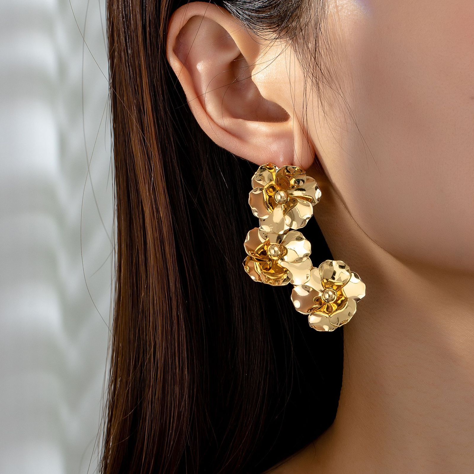 Three Blossom Earrings