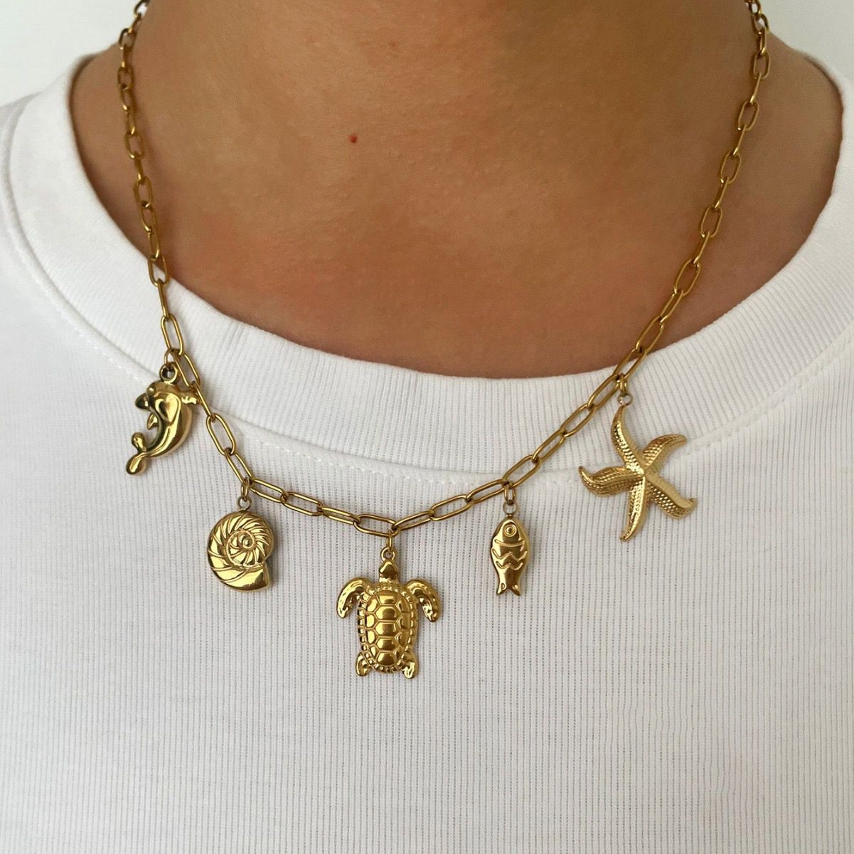 Coastal Charm Chain (18K Gold Plating)