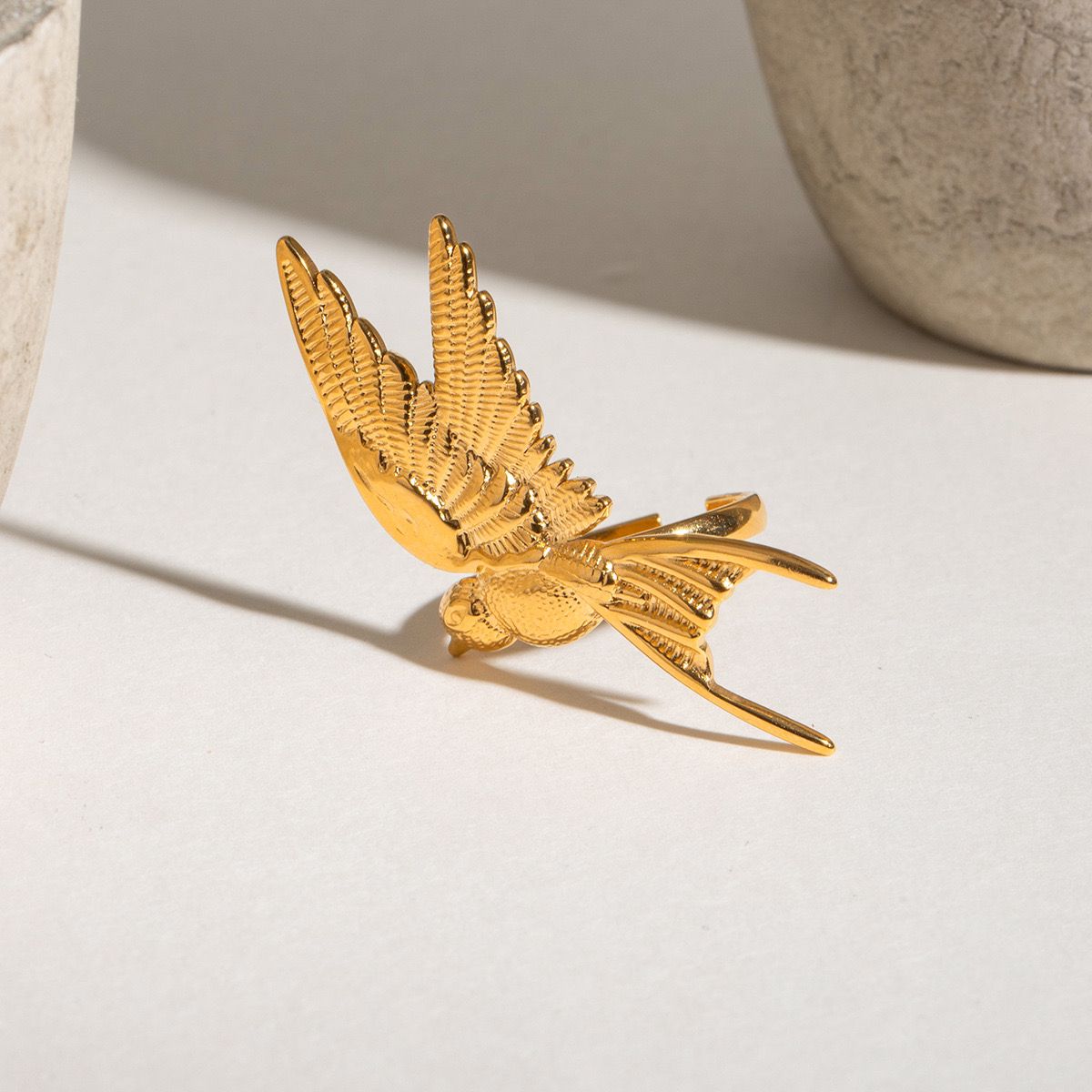 Wings of Freedom Ring (18K Gold Plating)