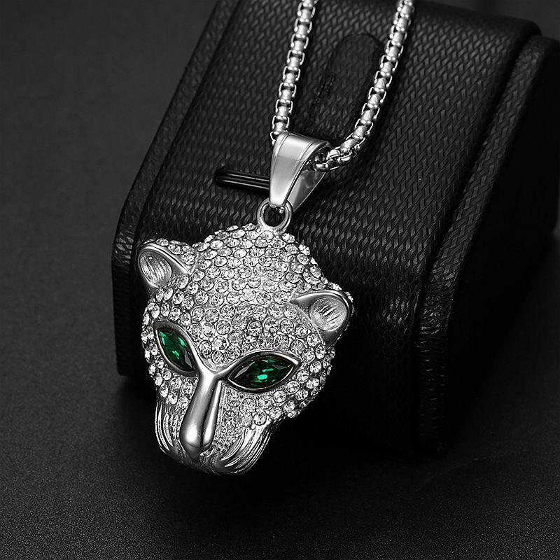 Emerald Eye Panther (Pendant + Chain)