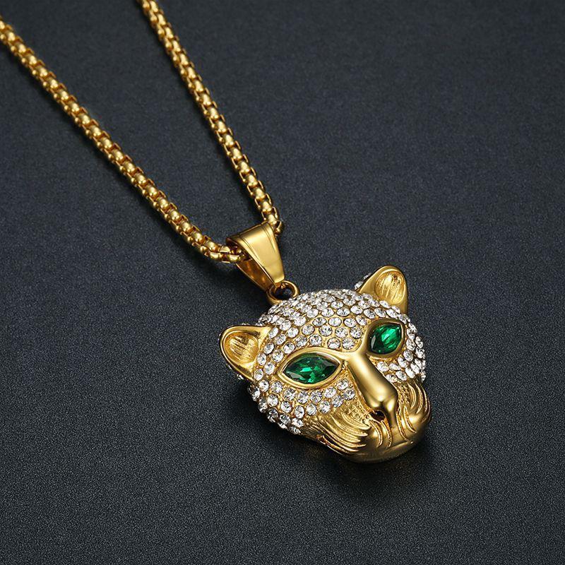 Emerald Eye Panther (Pendant + Chain)