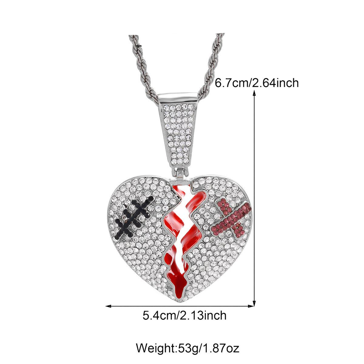 Split Heart (Pendant + Chain)