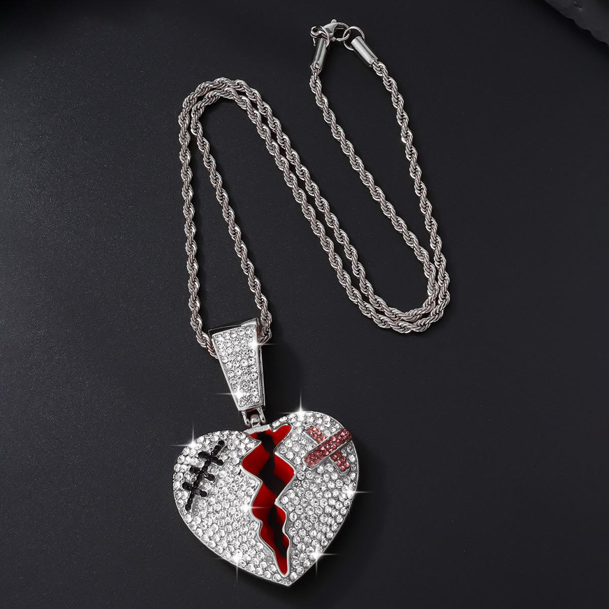 Split Heart (Pendant + Chain)