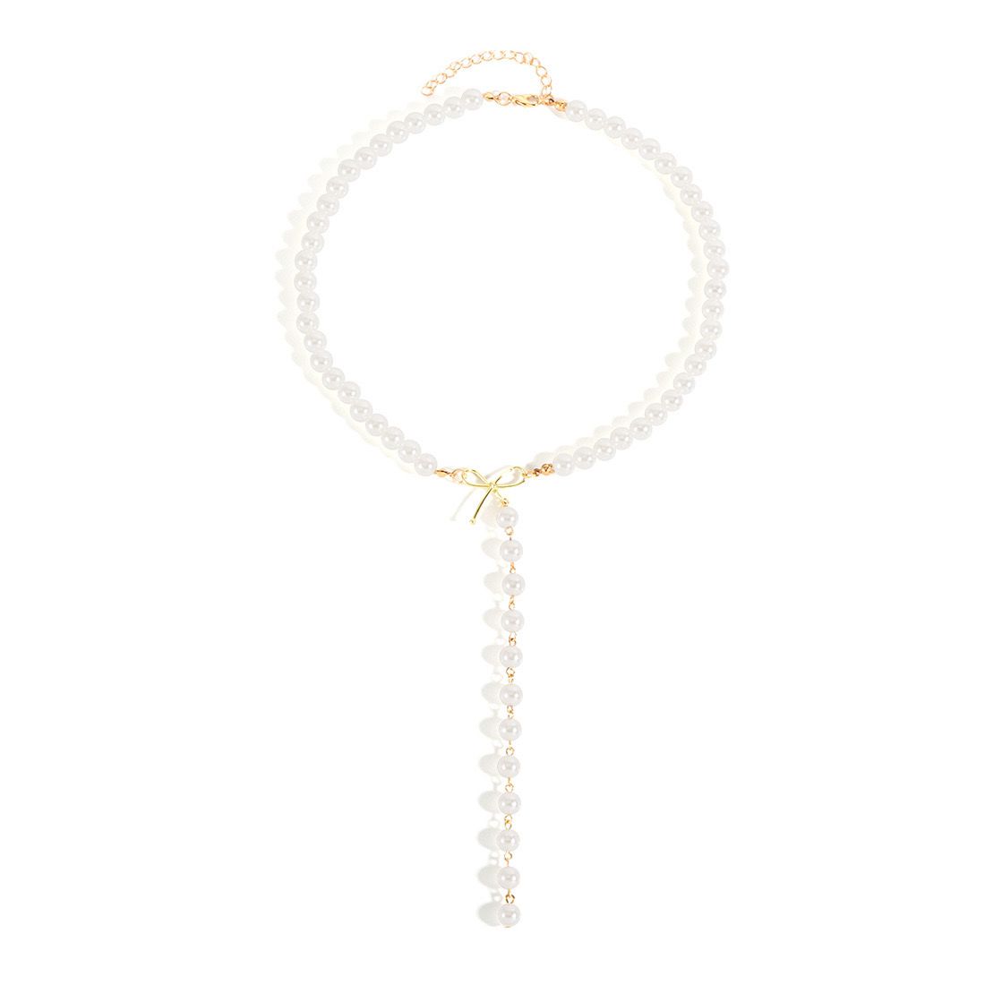 Knotted Pearl Necklace