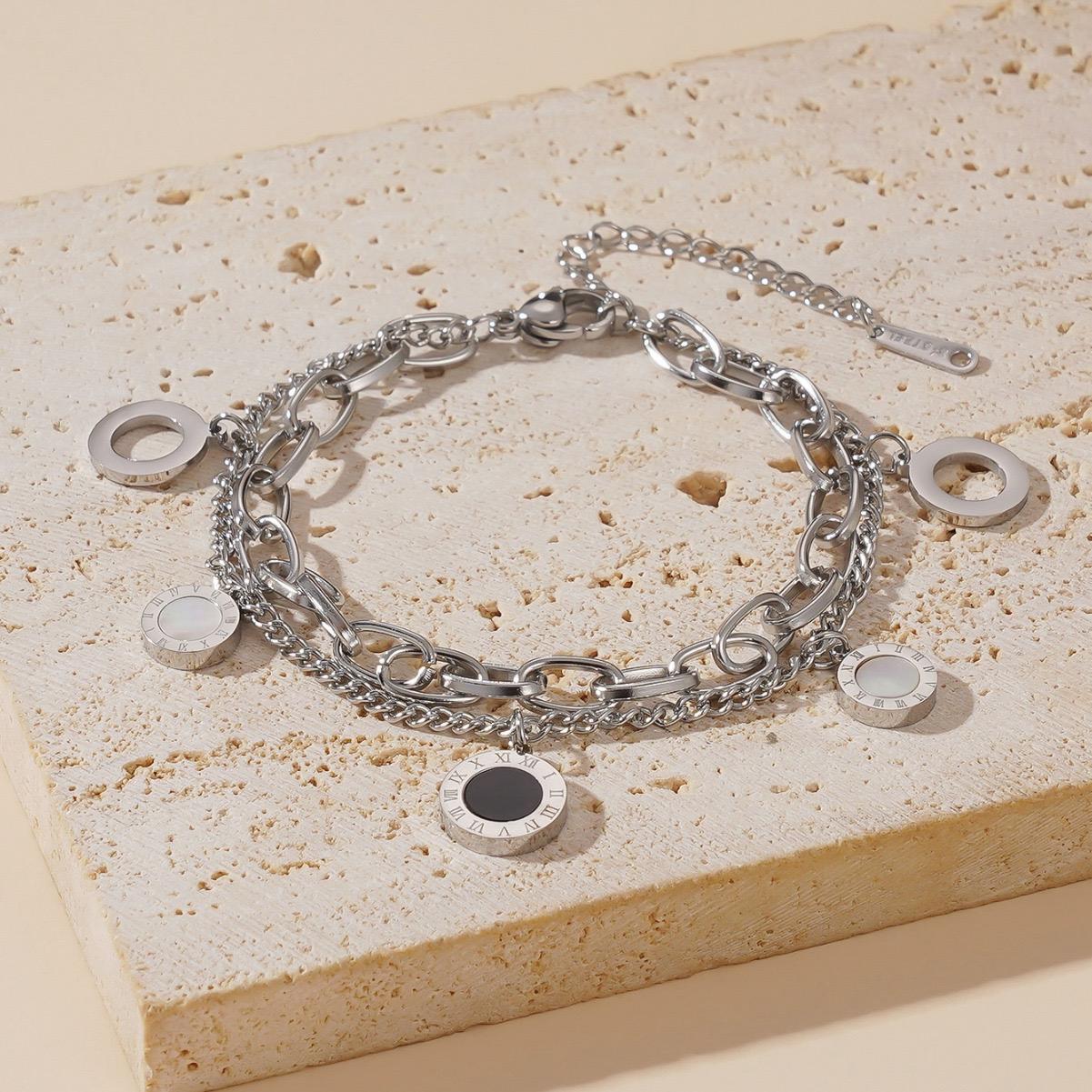 Roman Charm Chain Bracelet