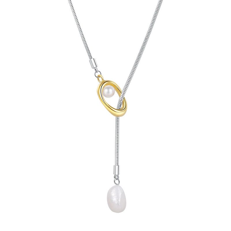 Graceful Chain Pearl Necklace