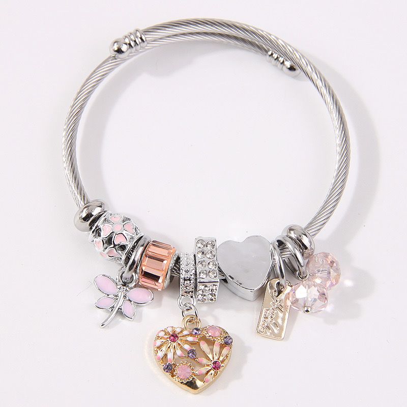 Titanium Charm Love Bracelet