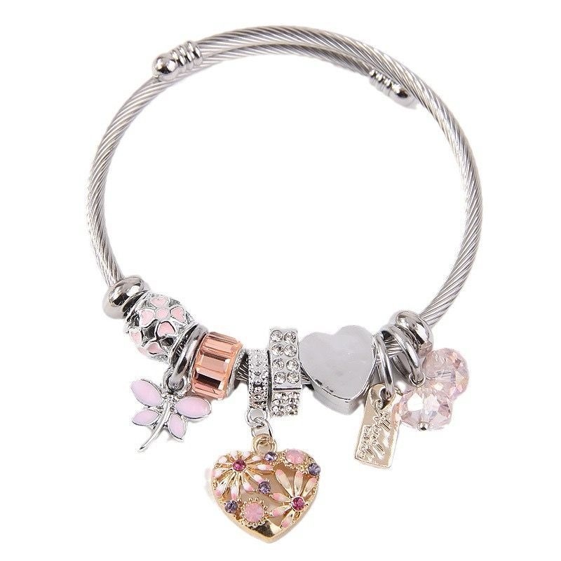 Titanium Charm Love Bracelet