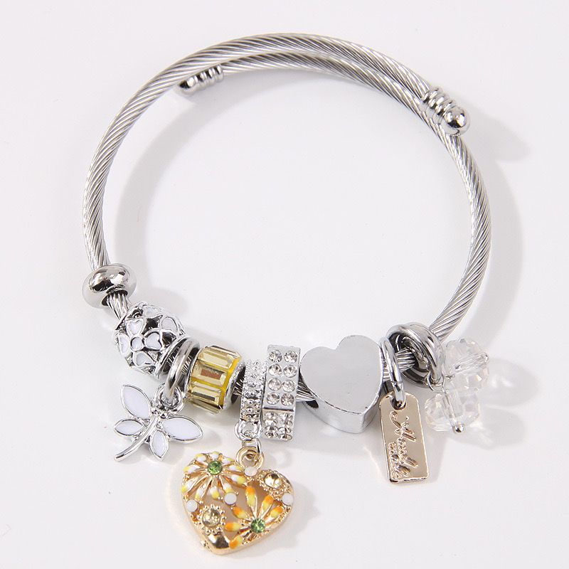 Titanium Charm Love Bracelet