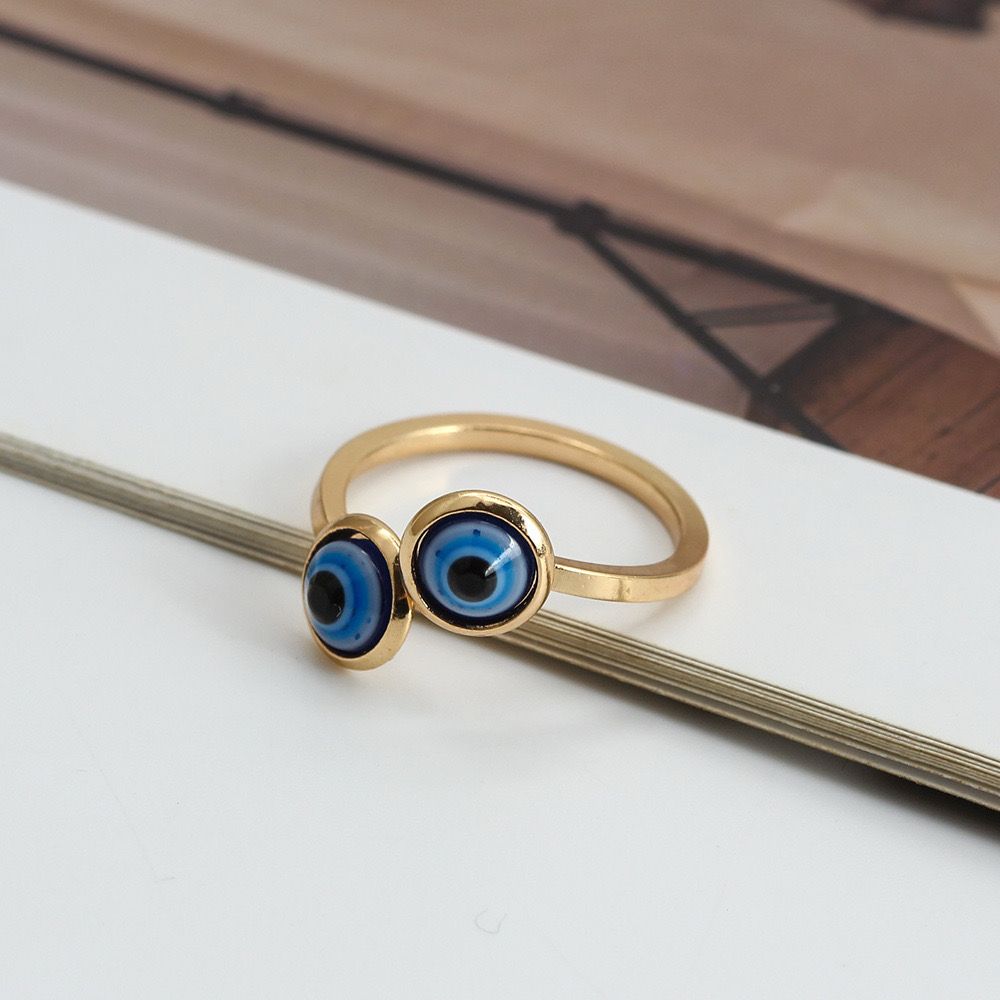 Dual Evil Eye Women's Ring