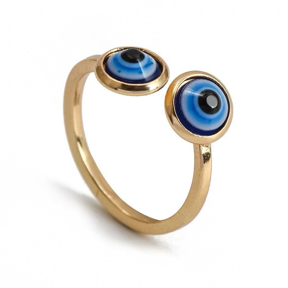 Dual Evil Eye Women's Ring