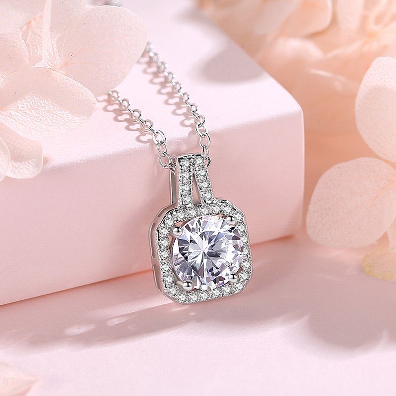 Titanium Zirconia Pendant Necklace