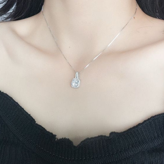 Titanium Zirconia Pendant Necklace