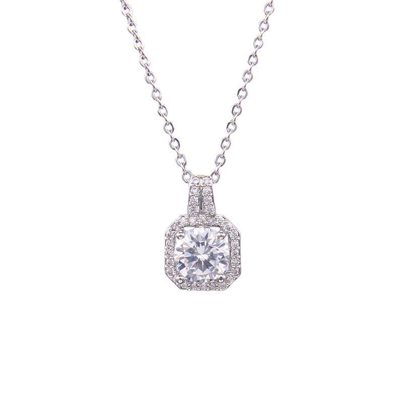 Titanium Zirconia Pendant Necklace