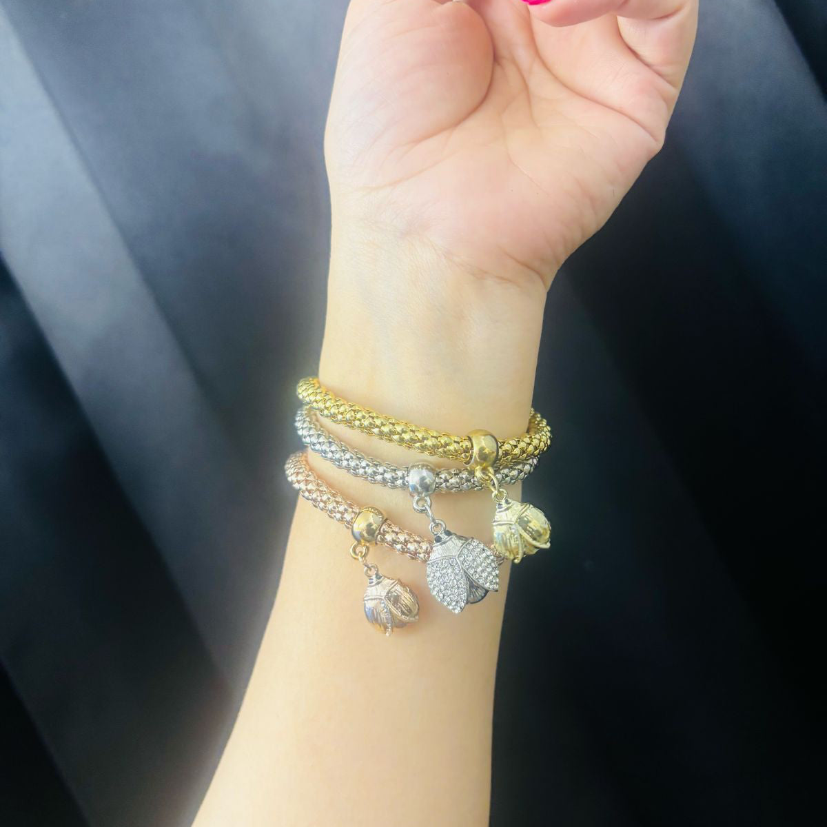 Trio of Bee Bracelet (Set Of 3)