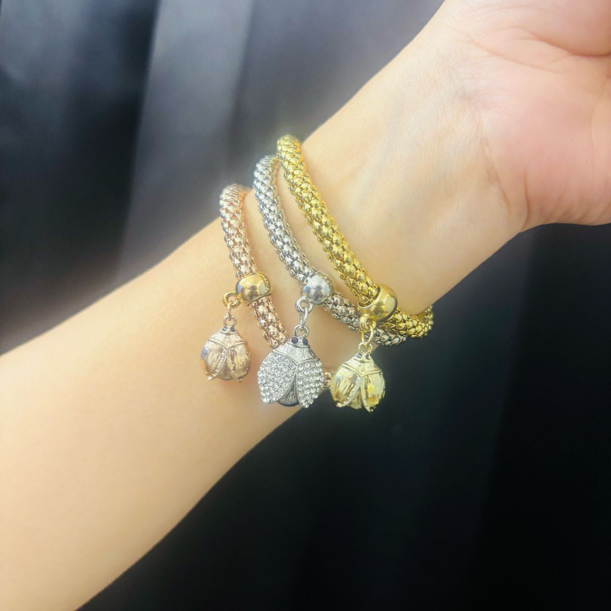 Trio of Bee Bracelet (Set Of 3)