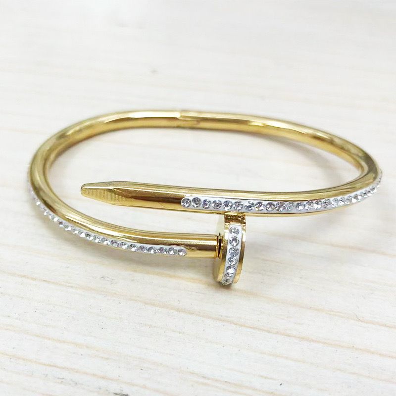 Diamond Nail Bracelet