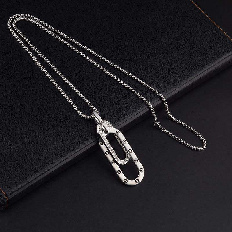 Bold Dual Pendant and Chain