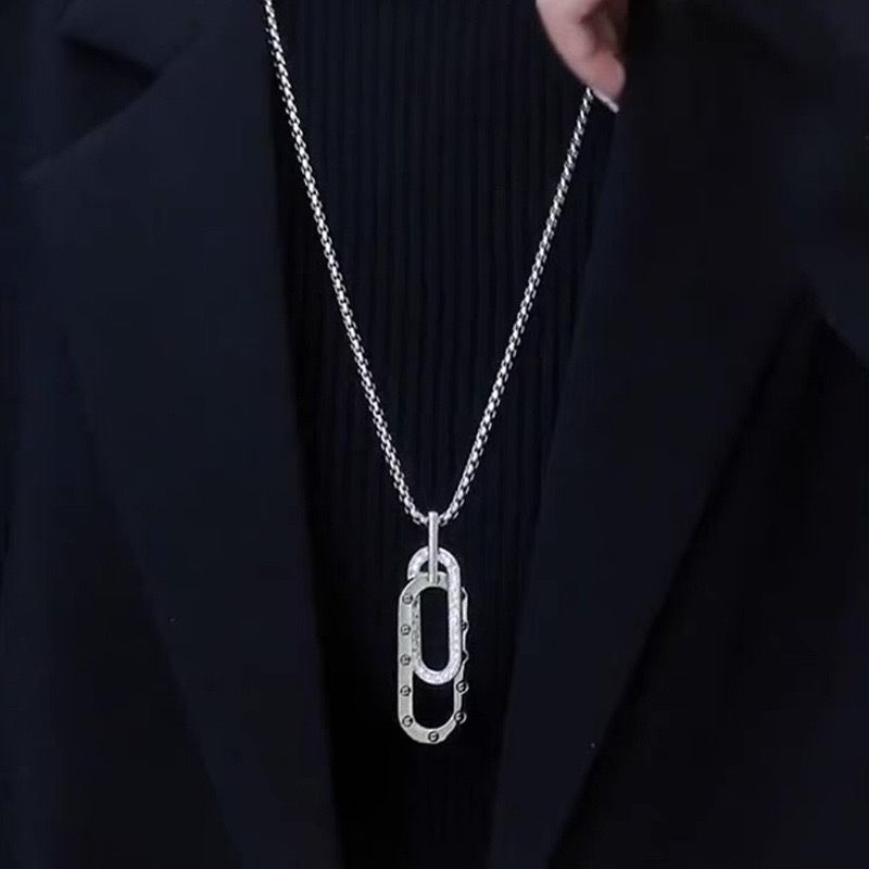 Bold Dual Pendant and Chain