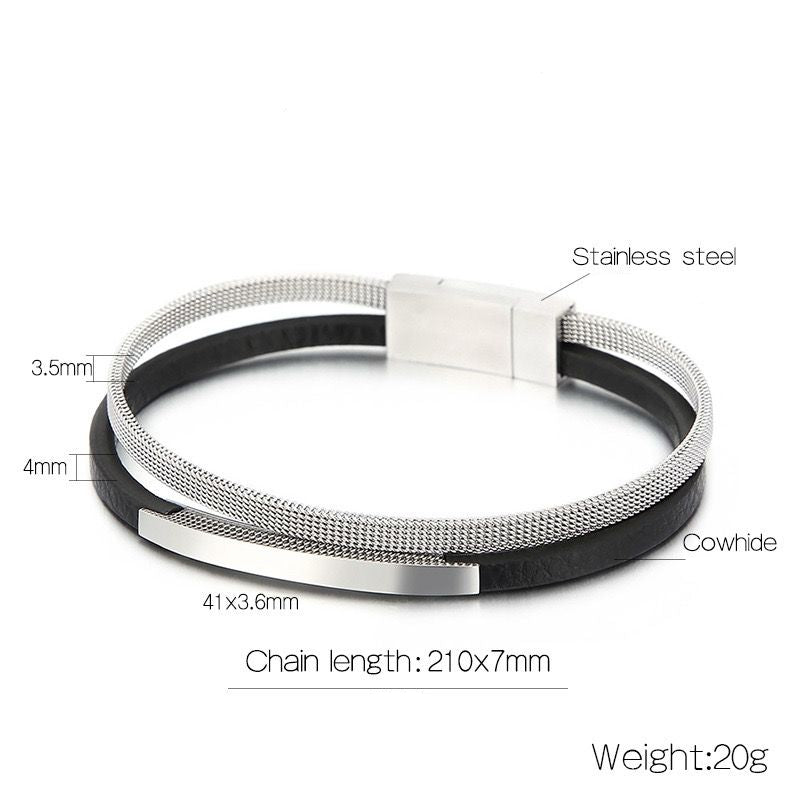 Modern Men's Wristband Bracelet