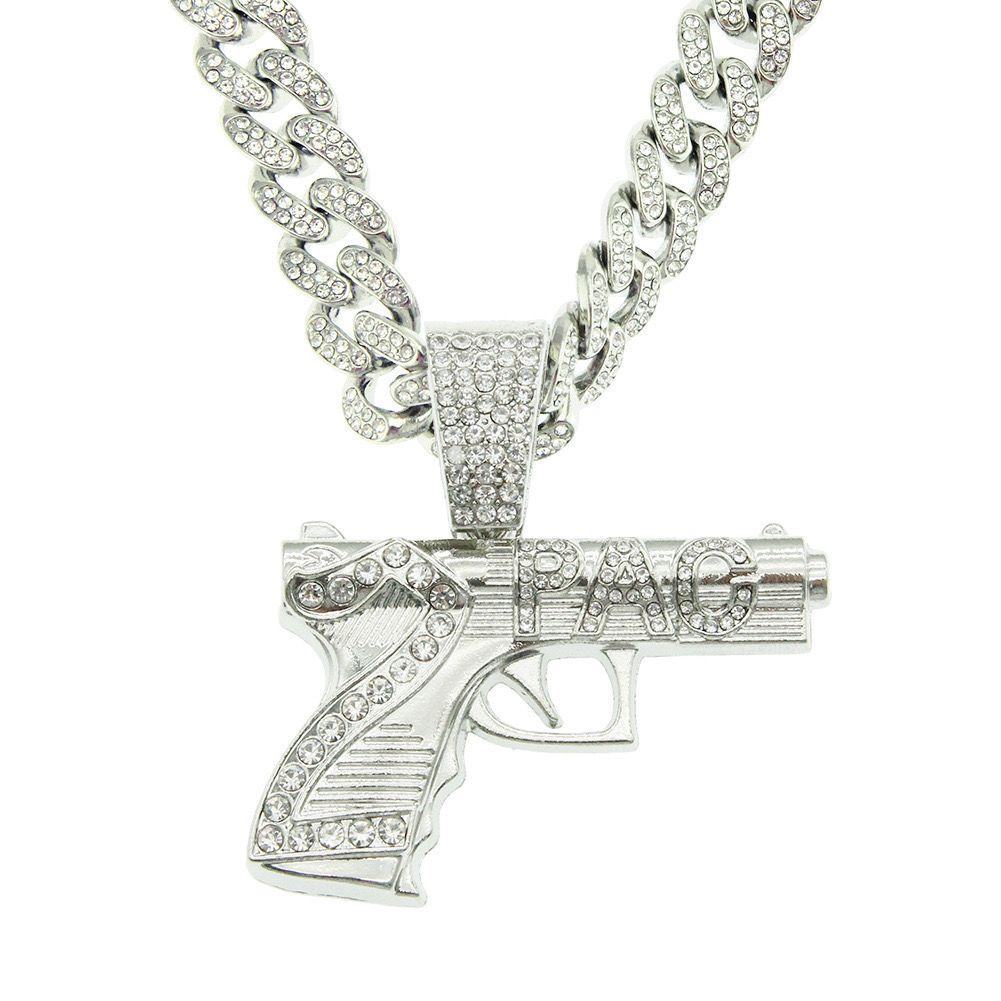 Ice HipHop Gun (Pendant + Chain)