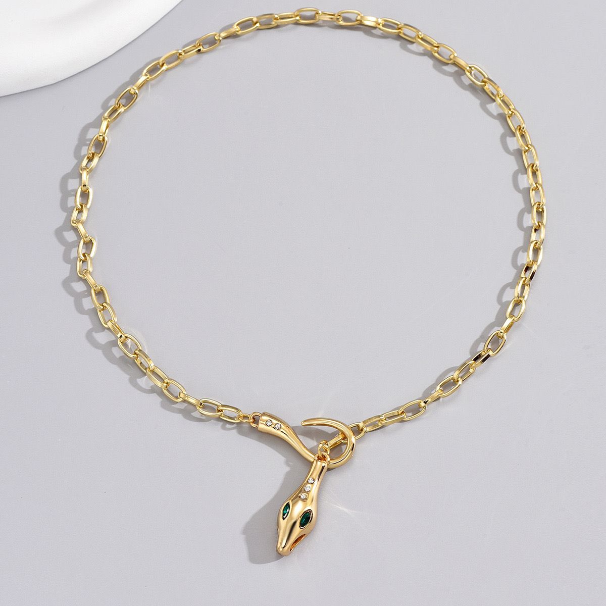 Sleek snake chain necklace