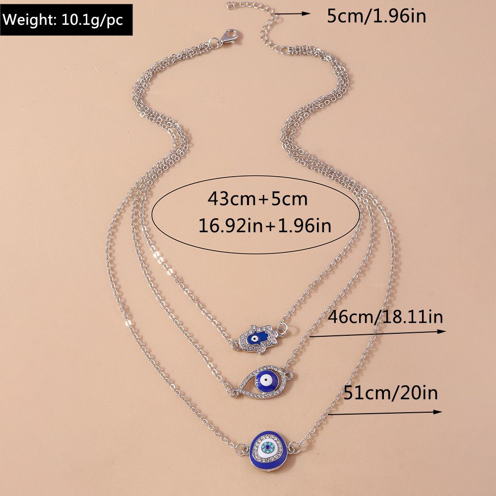 Three-eye pendant necklace