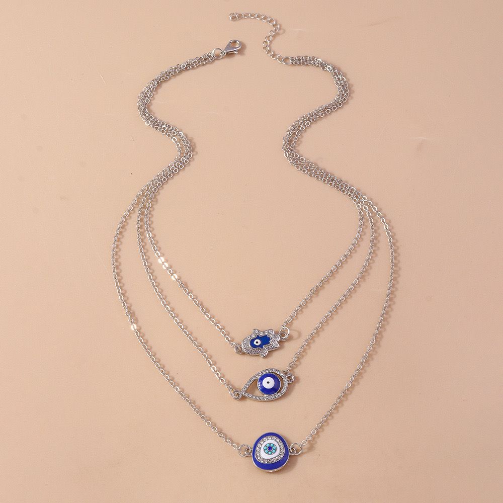 Three-eye pendant necklace