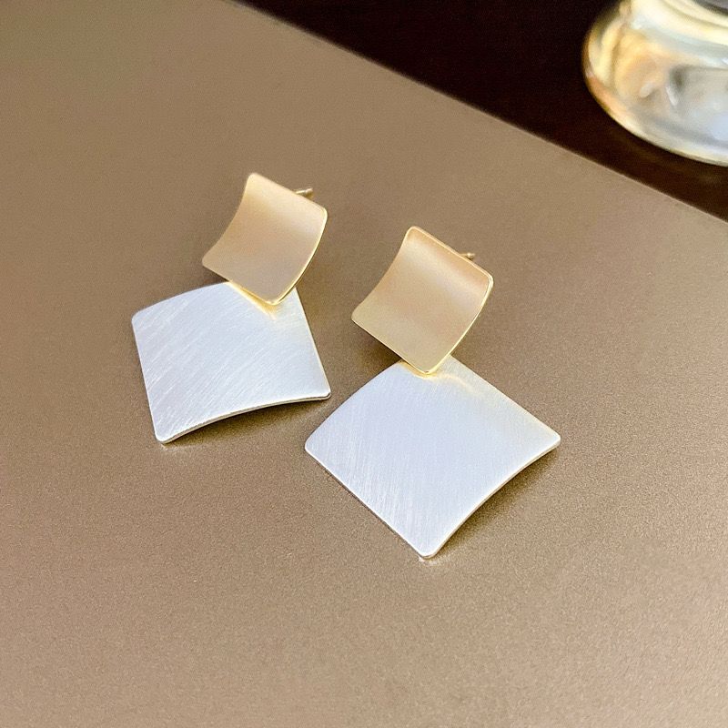 Square Dual Colour Earring